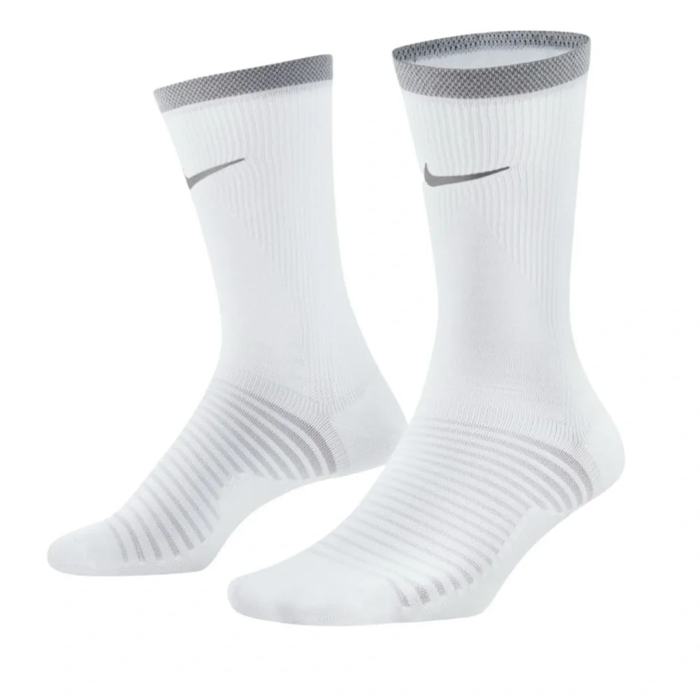 NIKE Dri-FIT Spark Cushioned Running Crew Sock 2 Packs Size 9.5-11W NEW